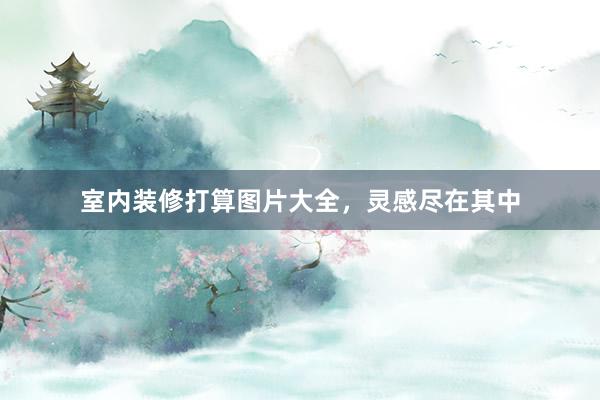 室内装修打算图片大全，灵感尽在其中